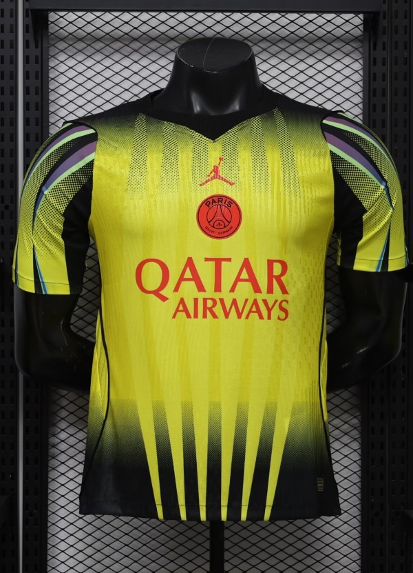 26-27 PSG Yellow Special Edition Player Version Soccer Jersey