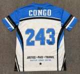 26-27 Congo White Blue Special Edition Fans Soccer Jersey