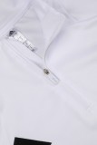 2024 AD White Half Pull Tracksuit 