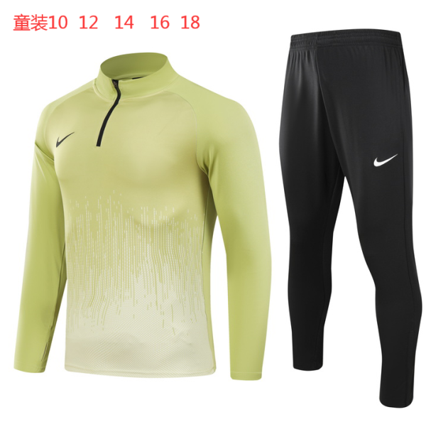 2024 NK Green Kids Half Pull Tracksuit