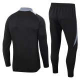 2024 AD Black Jacket Tracksuit