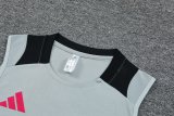 2024 AD Gray Tank Top And Shorts Suit