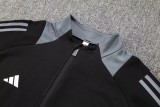2024 AD Black Jacket Tracksuit
