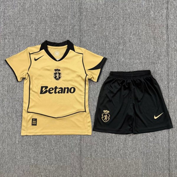 26-27 Sporting Lisbon Away Kids Soccer Jersey