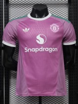26-27 Man Utd Pink Goalkeeper Player Version Soccer Jersey