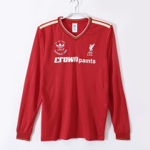 1986-1987 LIV Home Retro Long Sleeve Soccer Jersey
