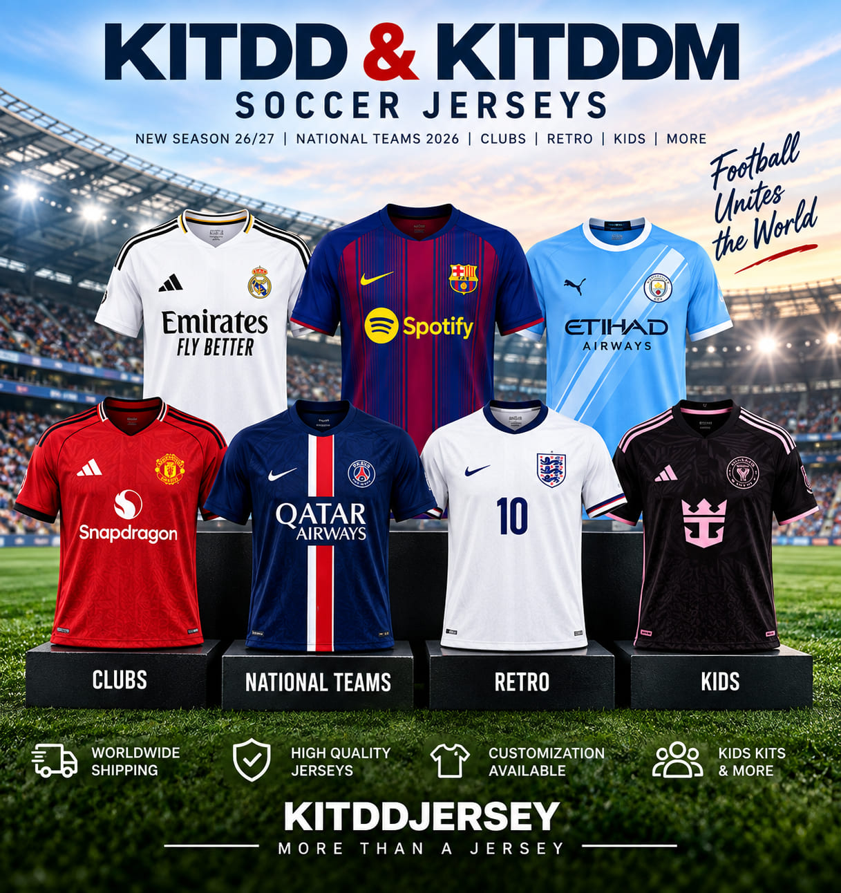 KITDD KITDDM and KITDDJERSEY soccer jerseys