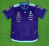 2026 Mercedes New Pattern Heat Transfer Printing Short Sleeve Racing Suit