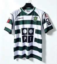 2001-2003 Sporting  Lisbon Home Retro Soccer Jersey