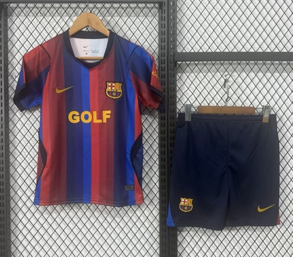 26-27 BAR Home Kids Soccer Jersey*GOLF