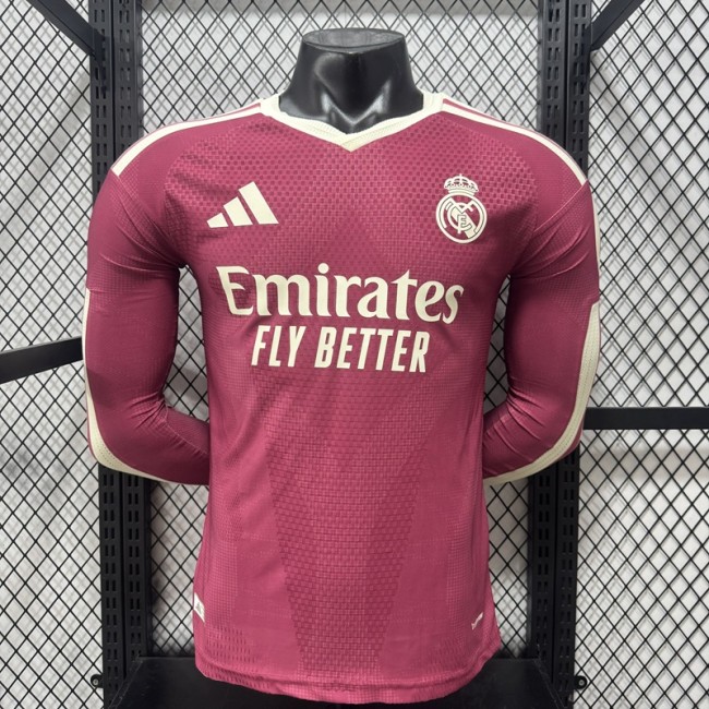 26/27 Real Madrid third Player Version long sleeves