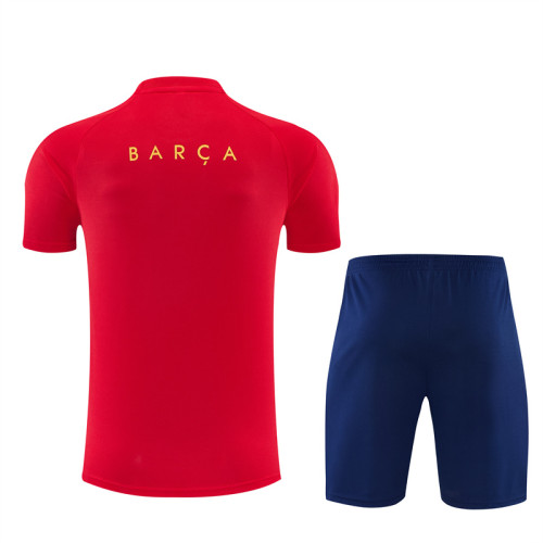 26/27 Barcelona kids Short sleeve training suit red