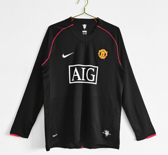 Retro 07/08 Manchester United away long sleeve football Jersey