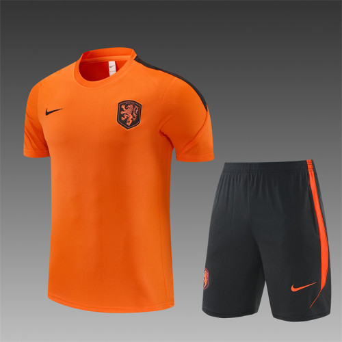26/27 Netherlands short -sleeved training suit orange