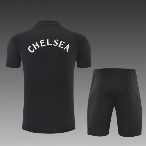 26/27 Chelsea short sleeved Adult training suit black