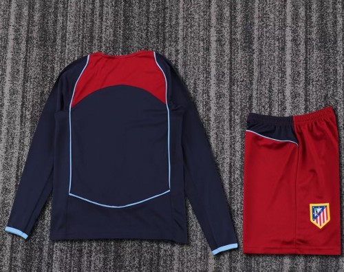 Retro 04/05 Atletico Madrid Away kids kit long sleeves