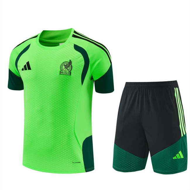 26/27 Mexico kids short -sleeved training suit green