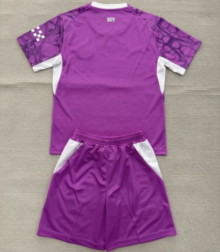 26/27 Manchester City goalkeeper kids kit Purple