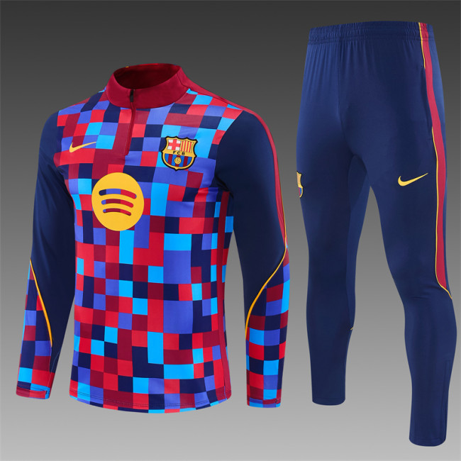 26/27 Barcelona Adult training suit light red blue
