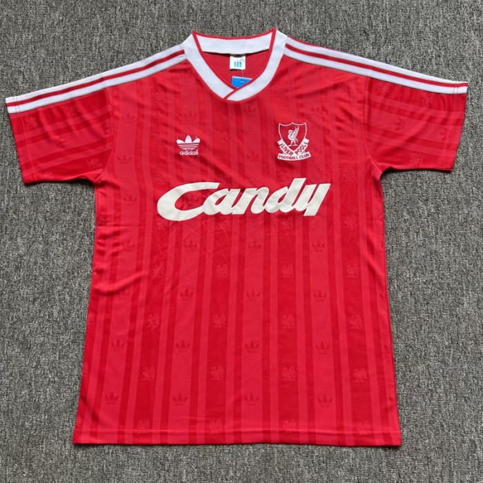 Retro 88/89 Liverpool home football Jersey