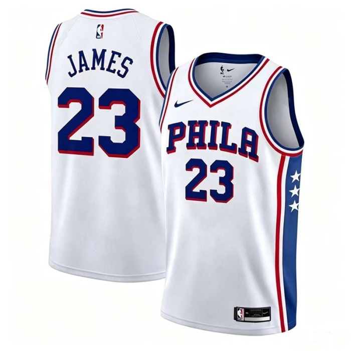 NBA Philadelphia 76ers JAMES #23 Basketball Jersey