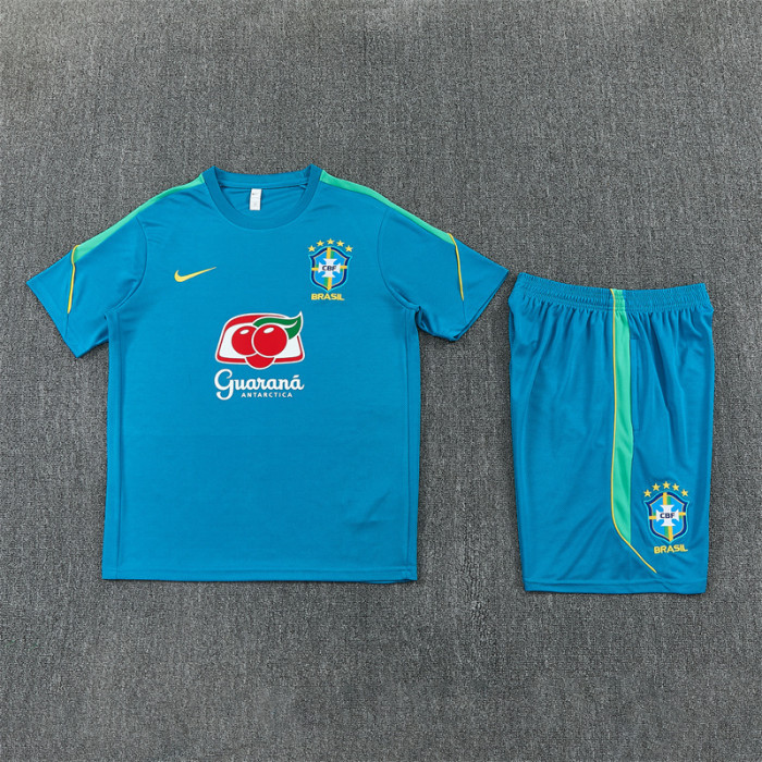 26/27 Brazil Short sleeve kids training suit