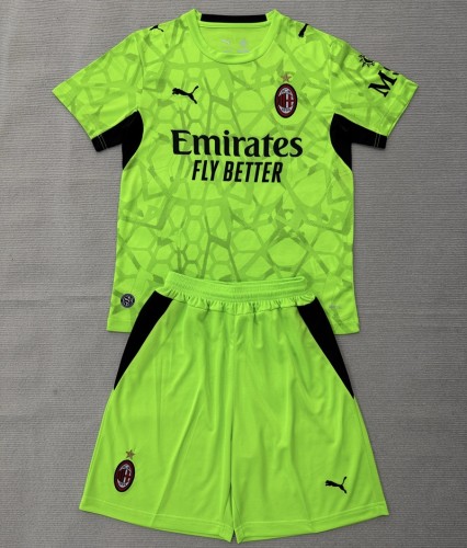 26/27 AC milan goalkeeper kids kit green