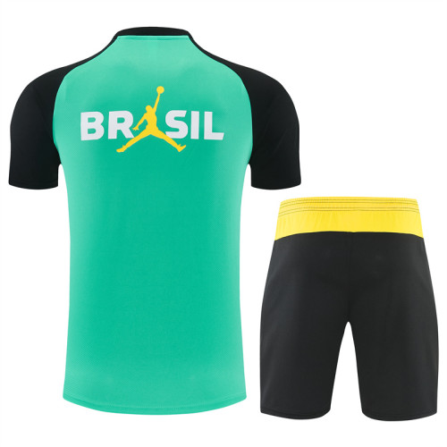 26/27 Brazil Short sleeve kids training suit