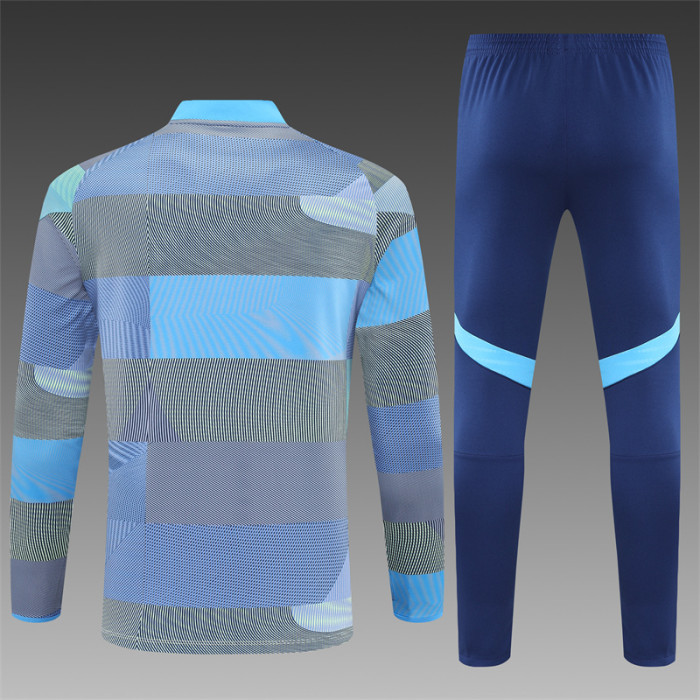 25/26 Real Madrid Kids training suit Grey blue