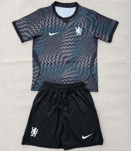 26/27 Chelsea goalkeeper kids kit black