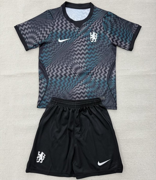 26/27 Chelsea goalkeeper kids kit black