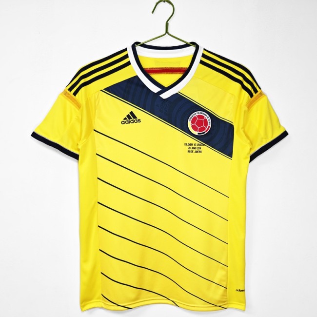 Retro 2014 Colombia home football Jersey