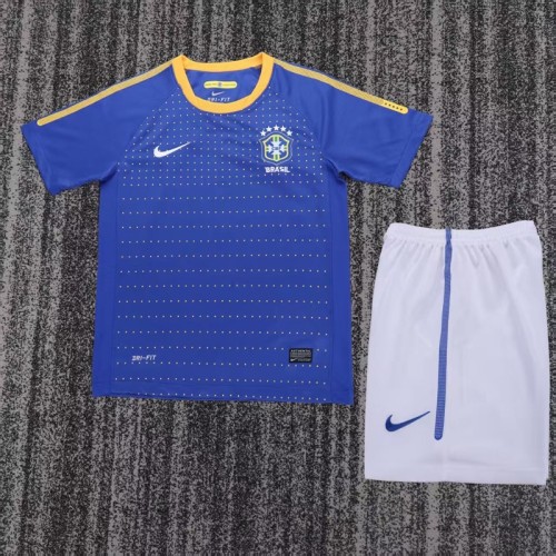 Retro 2010 Brazil Away kids kit