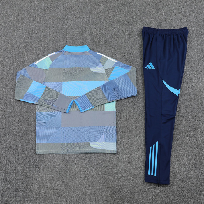 25/26 Real Madrid Adult training suit Grey blue