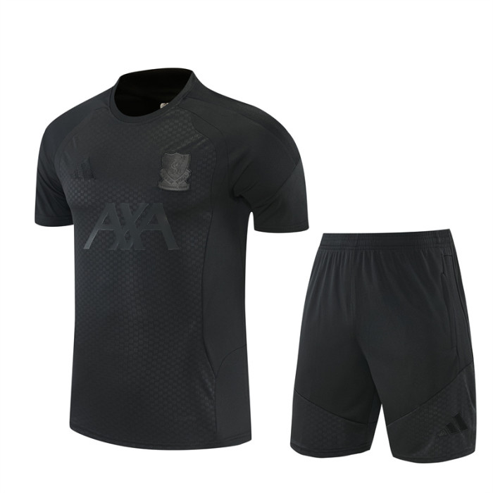 26/27 Liverpool kids Short sleeve training suit black