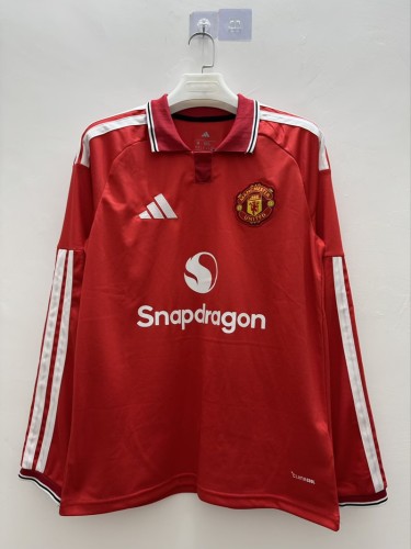 26/27 Manchester United home football jersey long sleeves