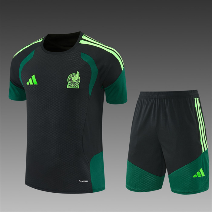 26/27 Mexico short -sleeved training suit black
