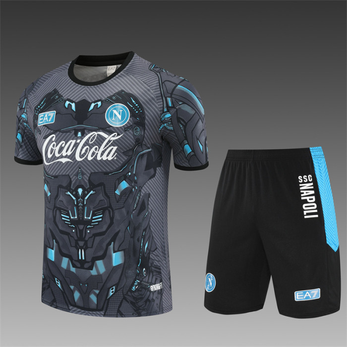 25/26 Napoli Short sleeve  Adult training suit grey