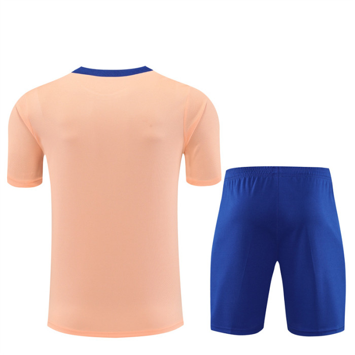 25/26 France short sleeved training  Adult suit pink