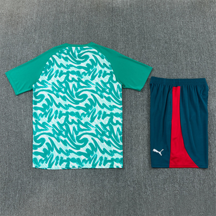 26/27 Portugal short -sleeved training suit green
