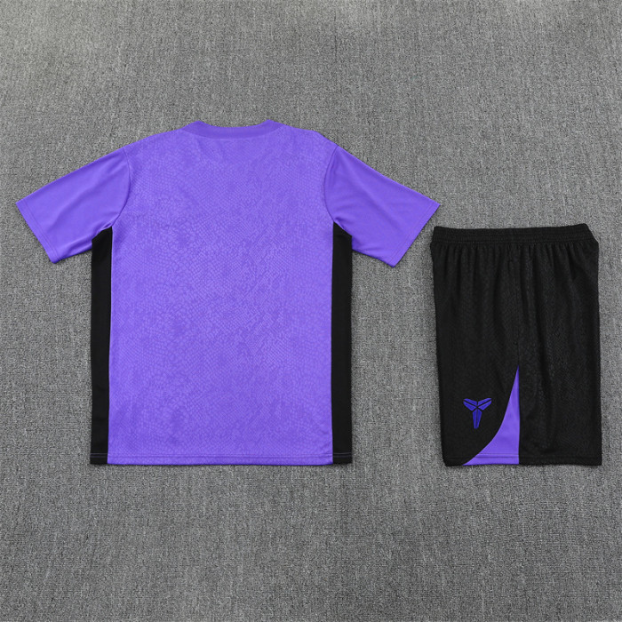 25/26 Barcelona kids Short sleeve training suit Purple