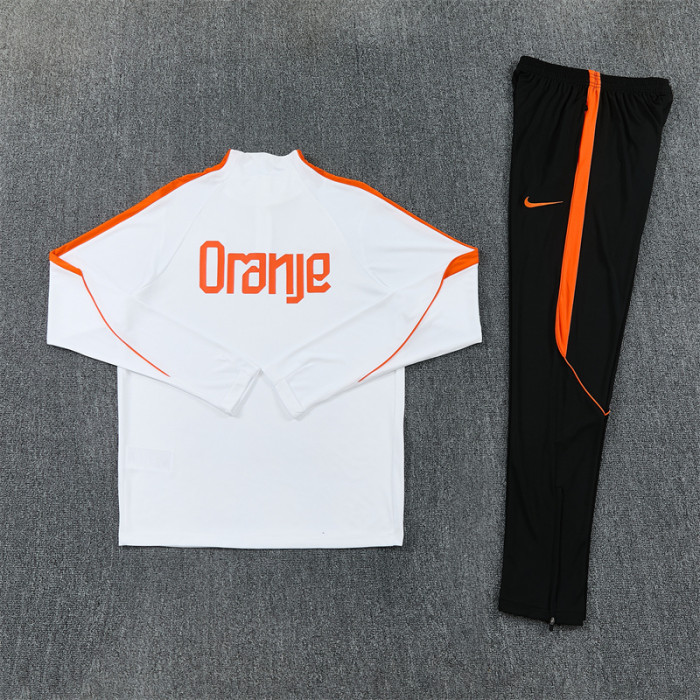 26/27 Netherlands kids training suit white