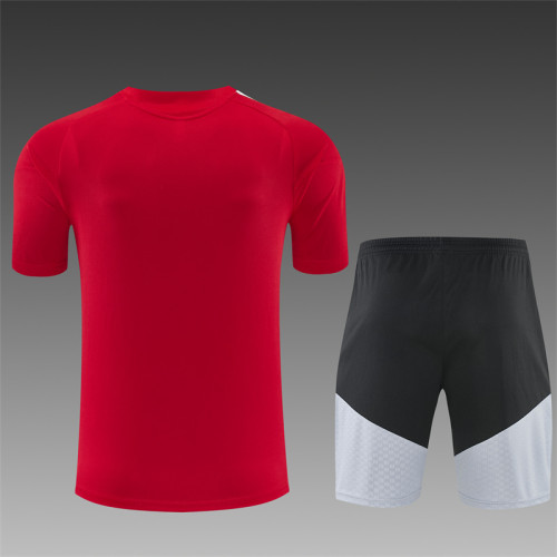 26/27 Spain short -sleeved training suit red