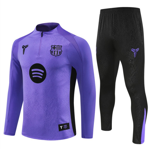 25/26 Barcelona kids training suit purple black