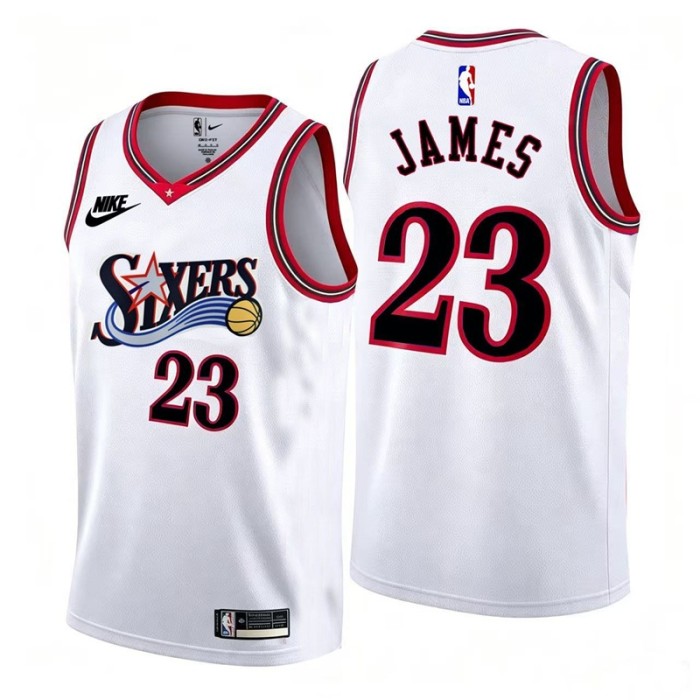 NBA Philadelphia 76ers JAMES #23 Basketball Jersey