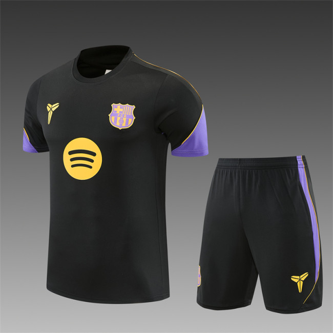 26/27 Barcelona Short sleeve Adult training suit black