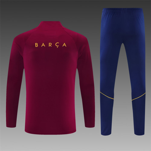 26/27 Barcelona Adult training suit light maroon