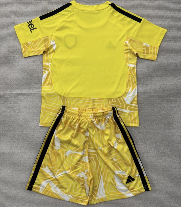 26/27 Arsenal goalkeeper Kids kit yellow