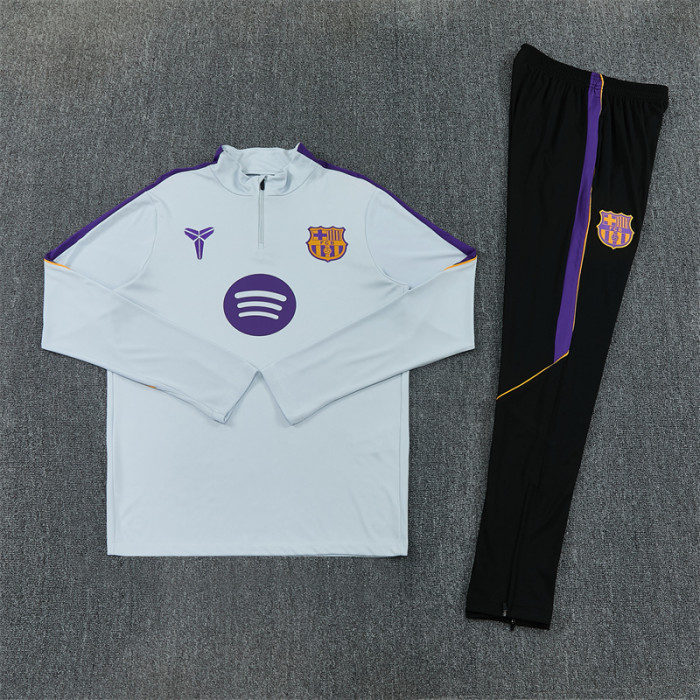 26/27 Barcelona Adult training suit light gray