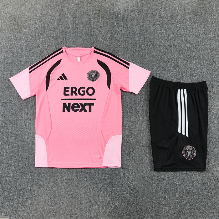 26/27 Inter Miami short -sleeved training suit pink